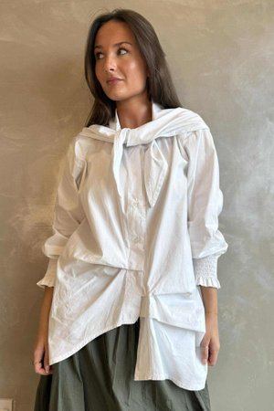 Paloma Neckerchief Blouse White